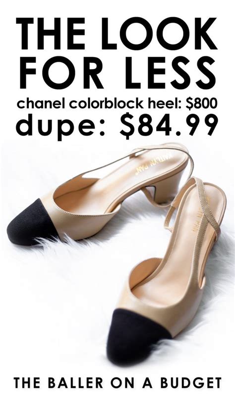 shoes of prey chanel knock off|chanel dupes shoes.